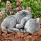 Nature Spring Pet Memorial Statue, Sleeping Angel Cat Remembrance Keepsake Sculpture, Grave Marker Stone Figurine 807929GRM - alternate 1